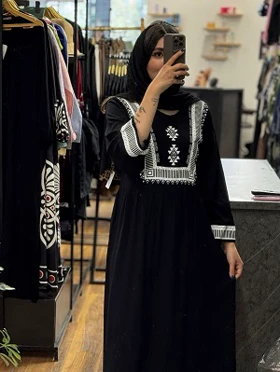ساحلی چاپی مشکی- 1523