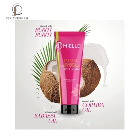 کوکتل ( کرم ) حالت دهنده بعد از حمام میله Mielle Brazilian Curly Covktail Curl Cream 221ml