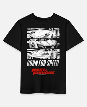 تیشرت سریع و خشن | تیشرت Fast &amp; Furious طرح Race Car Born For Speed کد 128839