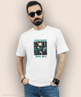 تیشرت مردانه و زنانه طرح شیطان کش شخصیت موییچیرو کد 979