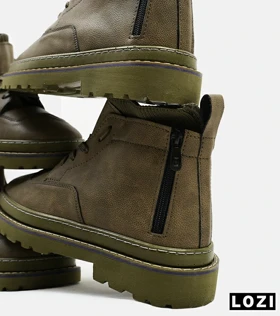 نیم بوت چرمی مردانه سبز Timberland