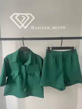 ست کراپ شلوارک(مازراتی)