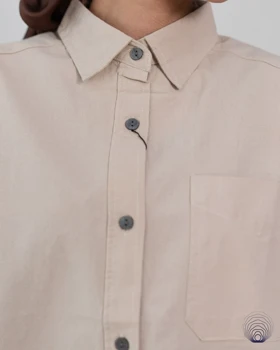 شومیز زنانه لینن صورتی روشن H&M