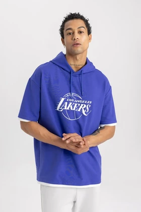 تیشرت کاپشن با سایز بزرگ Nba Los Angeles Lakers Fit B3895AX24SP