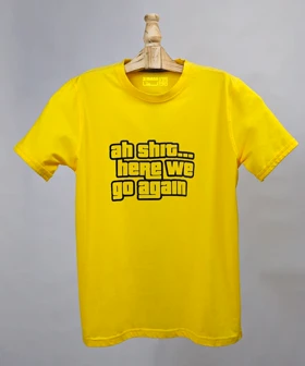 تیشرت مردانه و زنانه بازی GTA طرح Ah Shit Here We Go Again