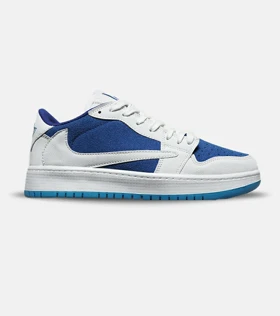 کفش کتانی مردانه و زنانه آبی سفید NIKE travis scott مدل 8321