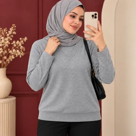 بلوز بافت یقه هفت وارداتی کد 6081