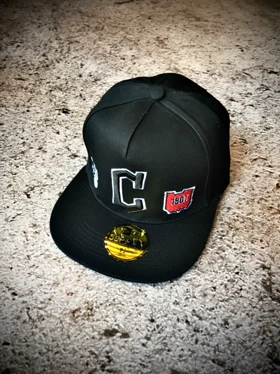 کلاه کپ بک فیت مستر کوالیتی وارداتی FIFTY 59 مدل Chicago Cubs _ تمام مشکی