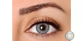 لنز رنگی فصلی کریستال Crystal Colors (Ice Pearl (طوسی یخی دورمشکی))