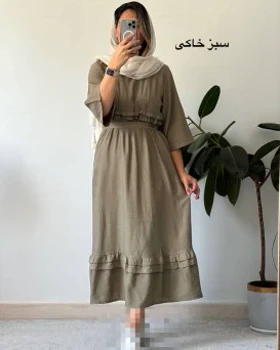 پیراهن مانتویی آتریسا