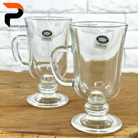 لیوان پایه دار 260 بلند شیشه ای لیمون