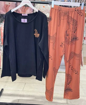 بلوز شلوار سایز بزرگ زنانه سکسن کد 40734