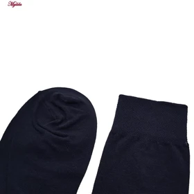جوراب ساق بلند مردانه مدل پنبه‌ای سرمه ای ضیاکو کد 5181-337