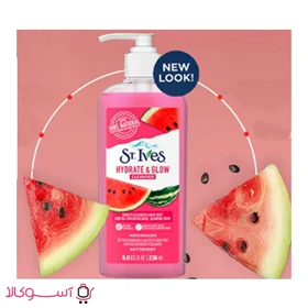 ژل شستشو هندوانه اس تی ایوز مدل hydrate & glow حجم 236 میل