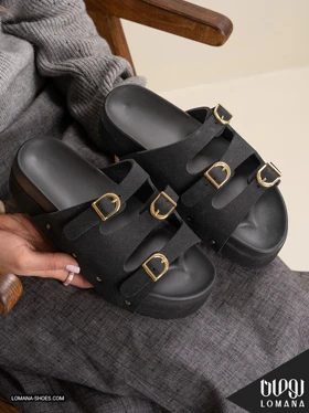 اسلیپر سه سگک لژدار لومانا - کد 2811