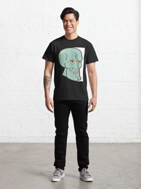 تیشرت Spongebob | تیشرت باب اسفنجی طرح Chad Squidward کد 119268