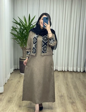 کت و سارافون سوزن دوزی کد 2110