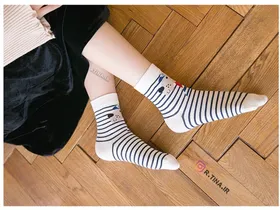 جوراب ساق‌دار زنانه فانتری طرح dog