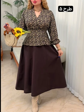 ست شومیز دامن خورشید 3922