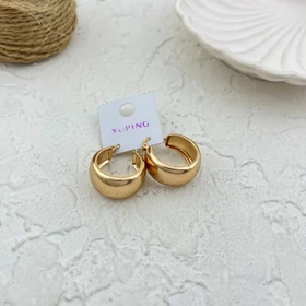 گوشواره حلقه‌ای زنانه با طراحی خاص ژوپینگ
