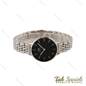 ساعت دنیل ولینگتون زنانه استیل صفحه مشکی مدیوم DW-5184-32-L