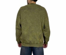 دورس سنگ شور مردانه سبز قواره باکسی با گلدوزی برجسته