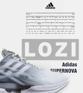 کفش کتانی مردانه و زنانه سفید فیلی Adidas SUPERNOVA 3