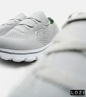 کفش کتانی بزرگ پا طوسی اسکیچرز SKECHERS