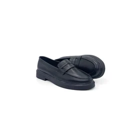 کفش کالج زنانه مدل Flat shoes - 0078_Black