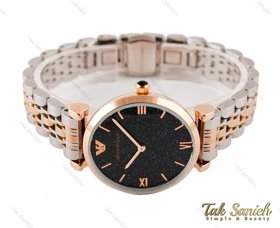ساعت امپریو آرمانی زنانه رزگلد نقره ای صفحه کهکشانی Armani-2900-L