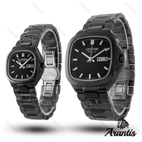 ساعت ست سیتیزن diamond تمام مشکی مربعی s-10223