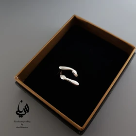 انگشتر آغوش نقره