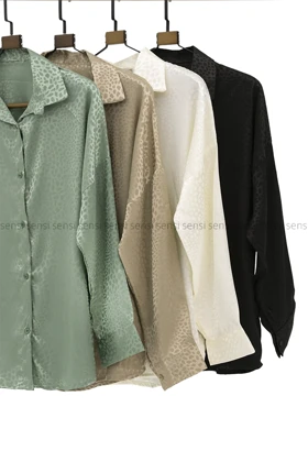 شومیز پلنگی ساتن کد1002123