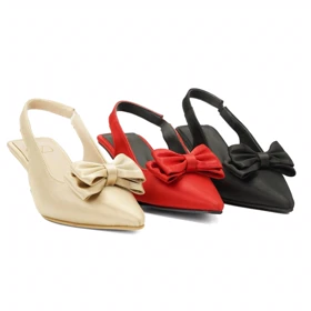 کفش مجلسی زنانه پاشنه‌دار 3 سانت مدل sandal valentino _ 4003p