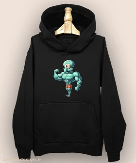 هودی مردانه و زنانه طرح اختاپوس بدنساز کد 1056