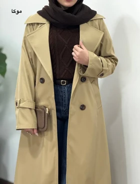 ترنچ کت بلند ضد آب راش 2