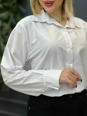 شومیز ساده سفید