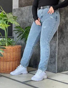 شلوار راسته جین فریال کد : 141485