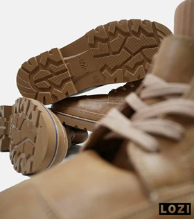نیم بوت چرمی مردانه قهوه ای Timberland
