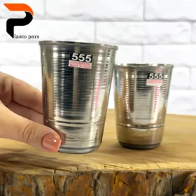 لیوان یخ استیل ارتفاع 10