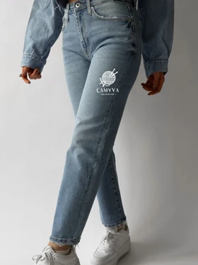 شلوار جین مام فیت