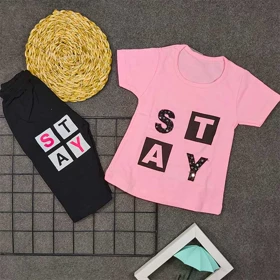 تیشرت شلوارک اسپرت دخترانه STAY