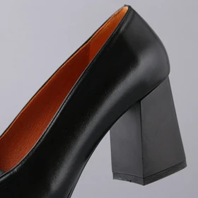 کفش پاشنه‌دار زنانه چرم یلسان مدل تارا کد 613-GN