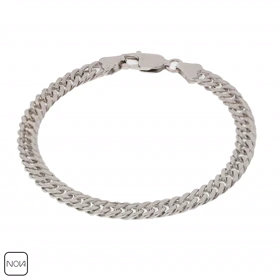 دستبند نقره مردانه دوبل کد 0353216