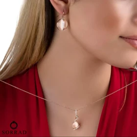ست گوشواره و گردنبند اپال کلیو