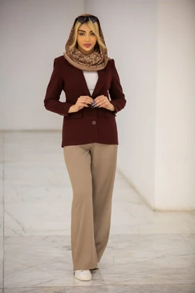 پالتو کت زنانه Zara (زرشکی)