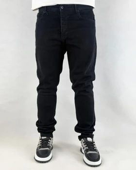 شلوار جین مردانه اسلیم فیت رنگ مشکی ronak black barret