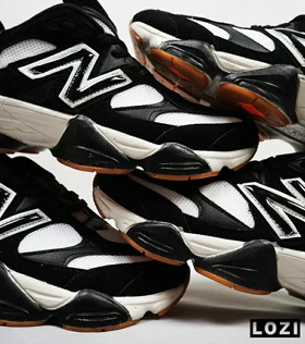 کفش کتانی مردانه و زنانه مشکی سفید NEW BALANCE 9060 مدل 4976