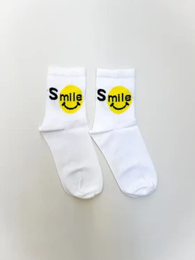 جوراب نیم ساق طرح اسمایل Smile یونیسکس