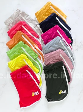 شورتک ورزشی نخ پنبه نواردوزی ASICS